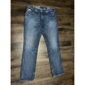 Ariat M2 Relaxed Boot Cut Size 36x36 Mens Denim Cowboy Work Jeans Medium Wash